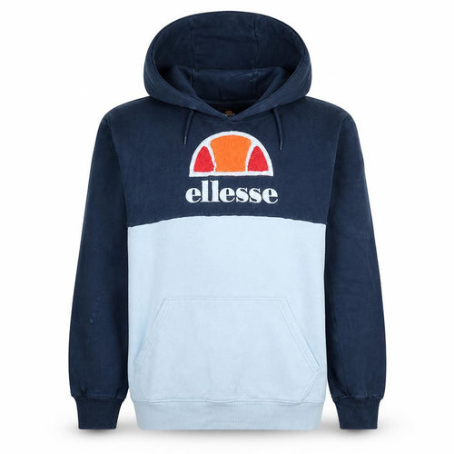Ellesse Men's Blue Pullover Hoodie Size S Retro Sports Fleece
