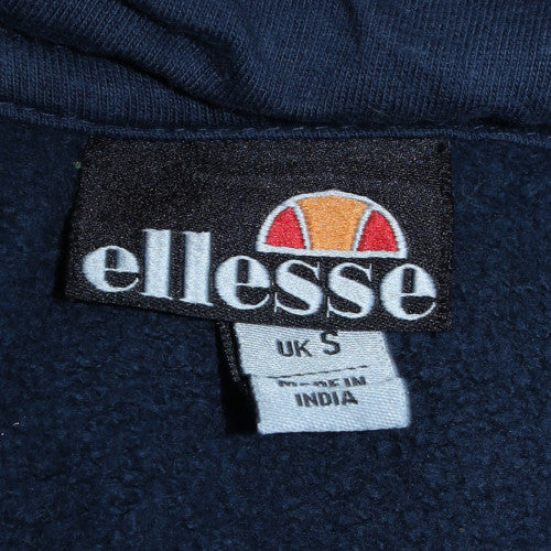 Ellesse Men's Blue Pullover Hoodie Size S Retro Sports Fleece