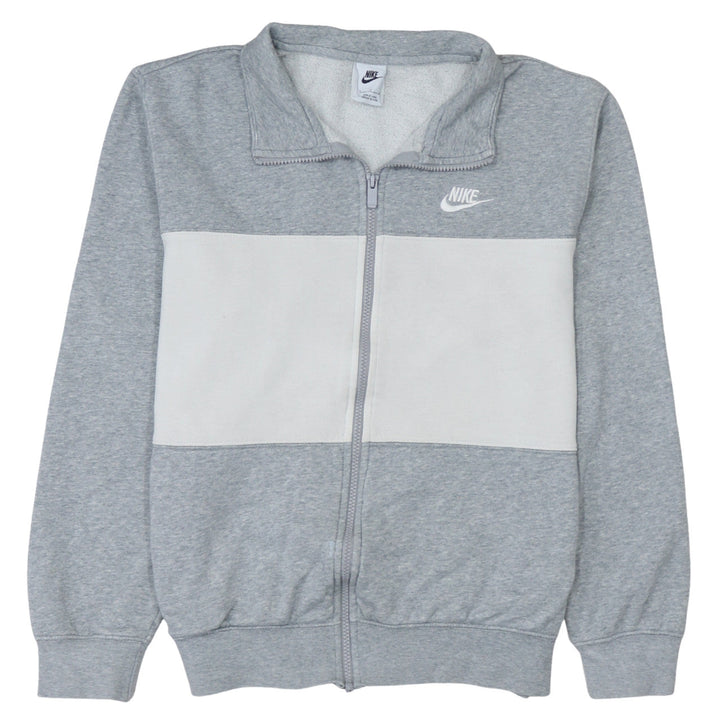 Nike Men's Grey Colourblock Track Jacket Size S Full Zip Lightweight