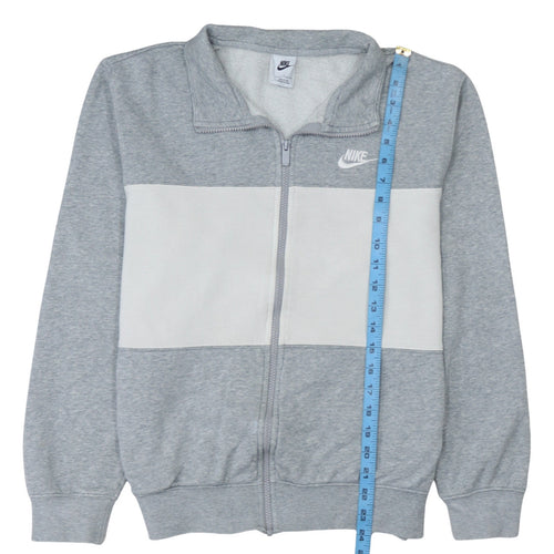 Nike Men's Grey Colourblock Track Jacket Size S Full Zip Lightweight