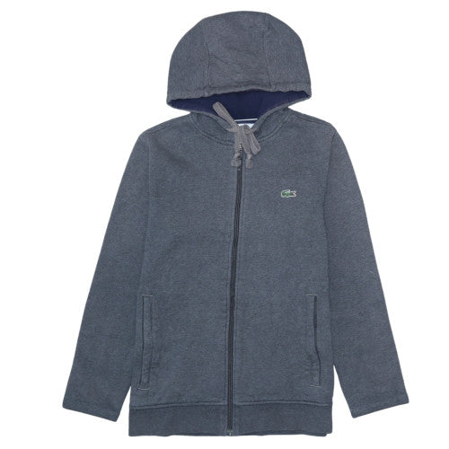 Lacoste Sport Men's Grey Full Zip Hoodie XS Cotton Blend