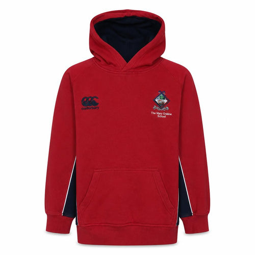 Canterbury Boys Red Pullover Hoodie 12 Years Cotton Blend Rugby Sweatshirt