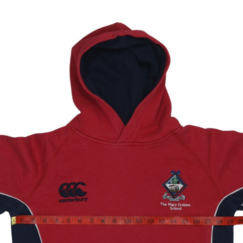 Canterbury Boys Red Pullover Hoodie 12 Years Cotton Blend Rugby Sweatshirt