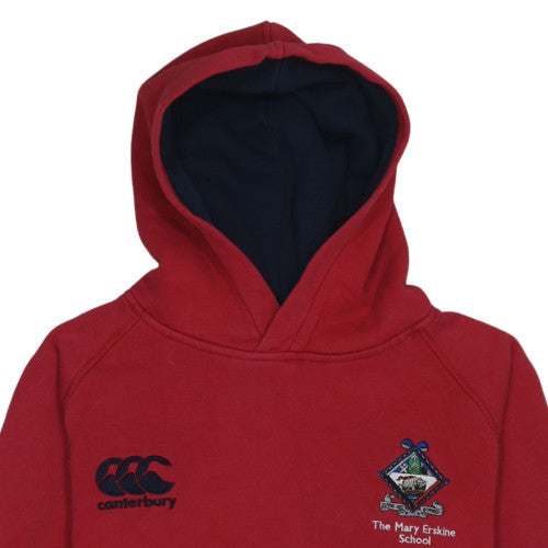 Canterbury Boys Red Pullover Hoodie 12 Years Cotton Blend Rugby Sweatshirt