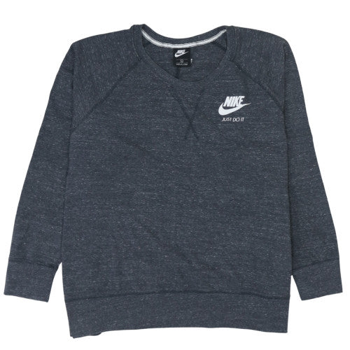 Nike Women's Dark Grey Crew Neck Pullover Sweatshirt Size S