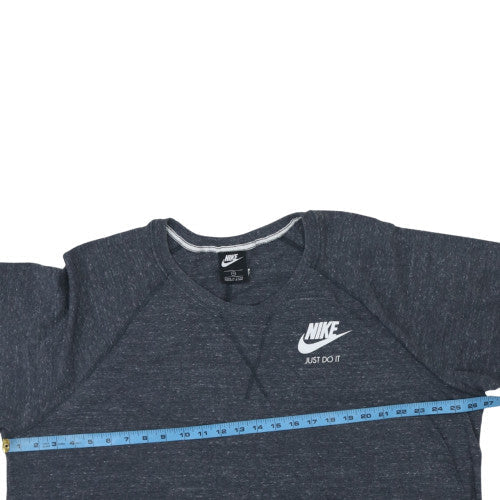 Nike Women's Dark Grey Crew Neck Pullover Sweatshirt Size S
