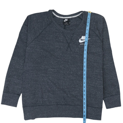 Nike Women's Dark Grey Crew Neck Pullover Sweatshirt Size S