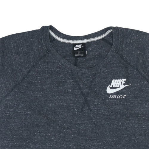 Nike Women's Dark Grey Crew Neck Pullover Sweatshirt Size S