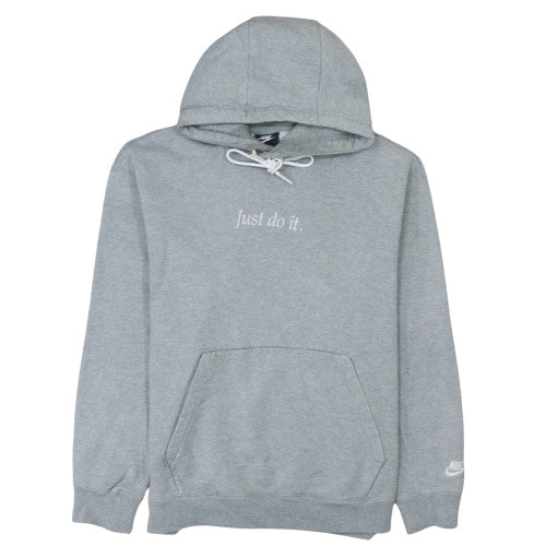 Nike Men's Grey Pullover Hoodie M Just Do It Sportswear