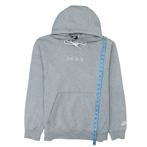 Nike Men's Grey Pullover Hoodie M Just Do It Sportswear