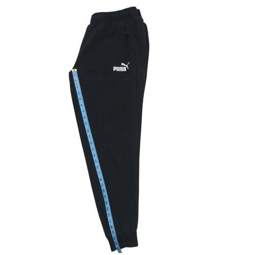 Puma Men's Black Sweatpants L Regular Fit Fleece Joggers