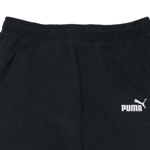 Puma Men's Black Sweatpants L Regular Fit Fleece Joggers