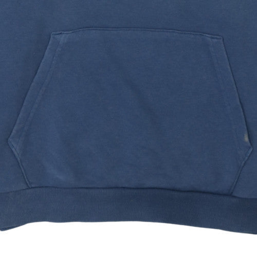 Puma Men's Blue Pullover Hoodie M Classic Logo Cotton Blend