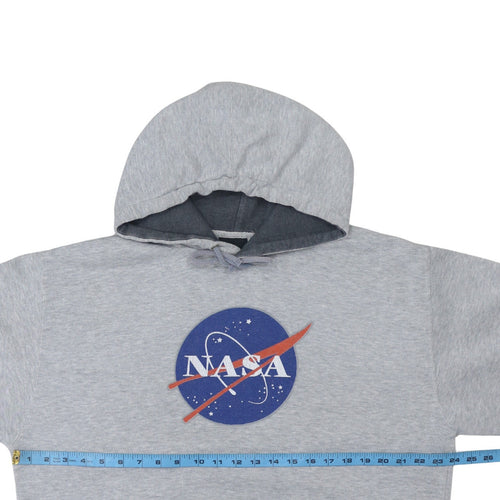 Prairie Mountain Mens Grey NASA Pullover Hoodie Size L