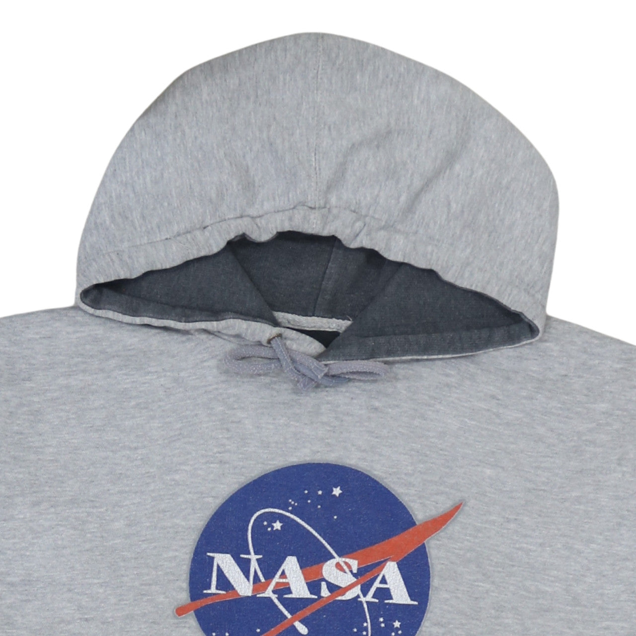 Prairie Mountain Mens Grey NASA Pullover Hoodie Size L