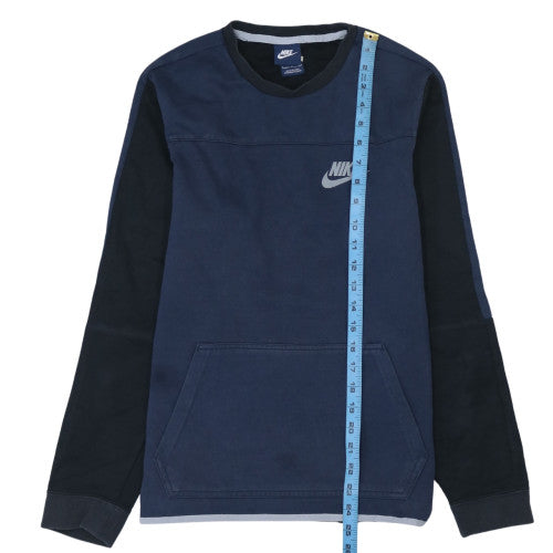 Nike Men's Blue Crew Neck Pullover Sweatshirt Size S