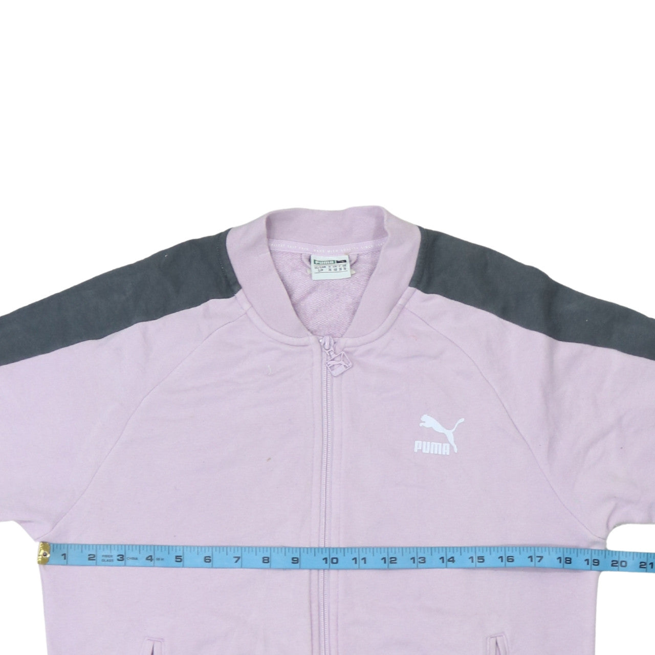 Puma Women's Pink Track Jacket Size 10 Full Zip Sportswear