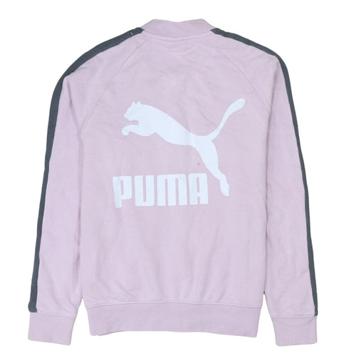 Puma Women's Pink Track Jacket Size 10 Full Zip Sportswear