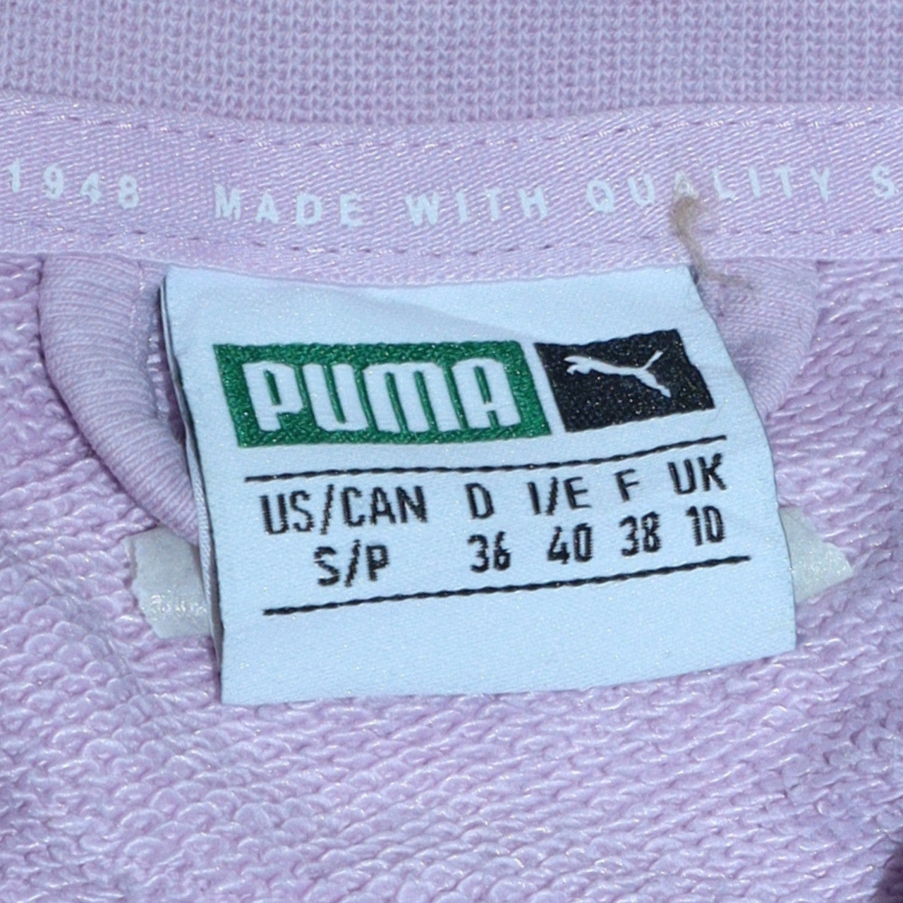 Puma Women's Pink Track Jacket Size 10 Full Zip Sportswear