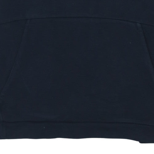 BOSS Men's Blue Pullover Hoodie M Regular Fit Logo Design