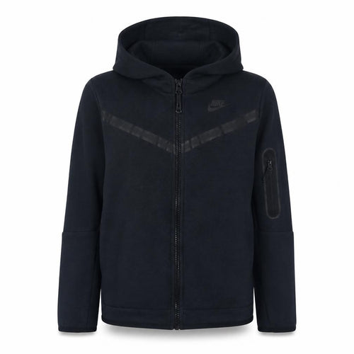 Nike Boys Black Full Zip Hooded Fleece Hoodie XL 158-170cm