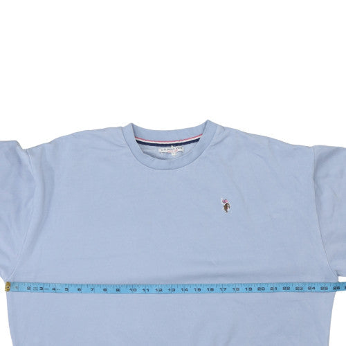 U.S. Polo Assn. Men's Blue Crew Neck Cotton Sweatshirt L