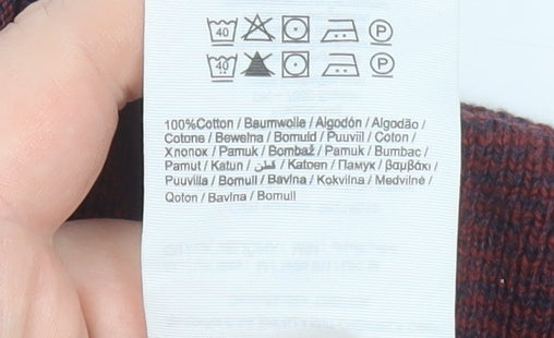 Jack & Jones Men’s Red Cotton Crew Neck Pullover Sweatshirt M