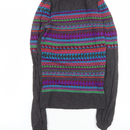 Marc by Marc Jacobs Women's Multicoloured Geometric Wool Blend Pullover Jumper XS