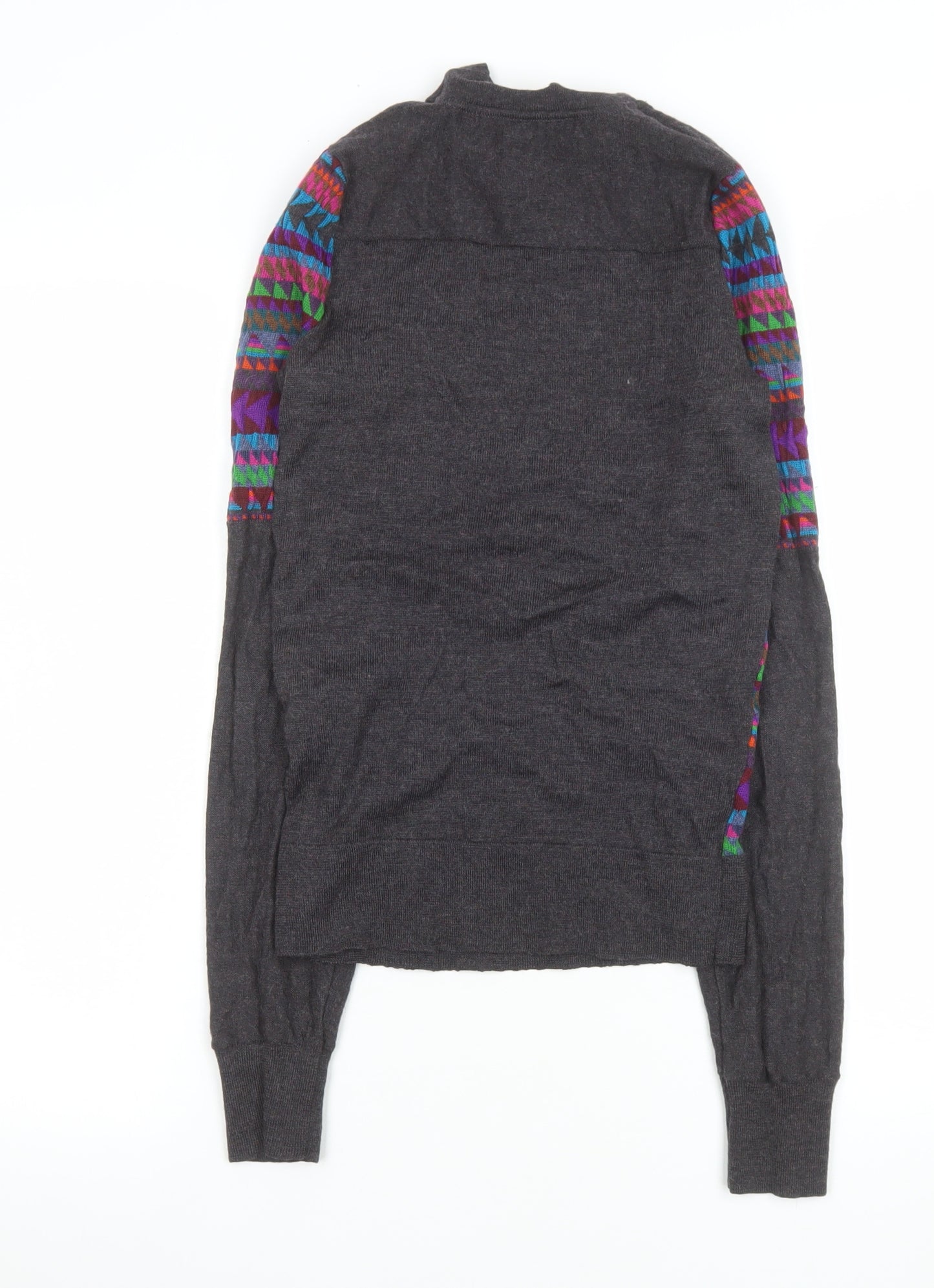 Marc by Marc Jacobs Women's Multicoloured Geometric Wool Blend Pullover Jumper XS