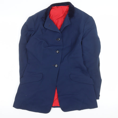 Saddle Master Women’s Navy Riding Blazer Size 12 Classic Equestrian Jacket
