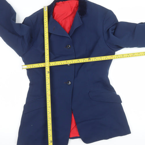 Saddle Master Women’s Navy Riding Blazer Size 12 Classic Equestrian Jacket