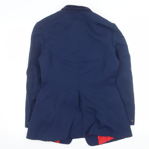 Saddle Master Women’s Navy Riding Blazer Size 12 Classic Equestrian Jacket