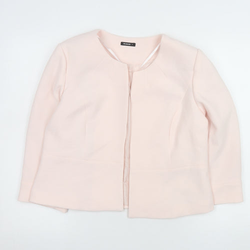 Roman Women Pink Size 14 Lined Regular Fit Suit Jacket