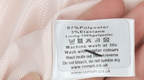 Roman Women Pink Size 14 Lined Regular Fit Suit Jacket