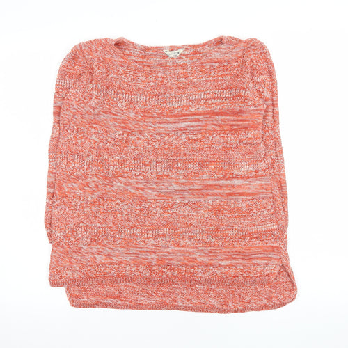 M&Co Women’s Orange Cotton Knit Jumper Size 14 Pullover