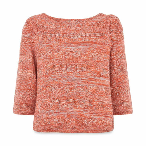 M&Co Women’s Orange Cotton Knit Jumper Size 14 Pullover