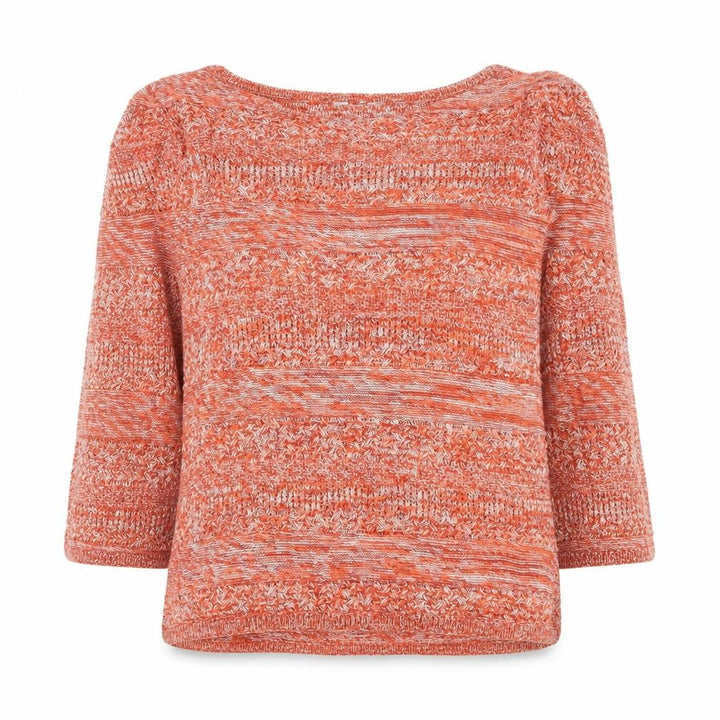 M&Co Women’s Orange Cotton Knit Jumper Size 14 Pullover