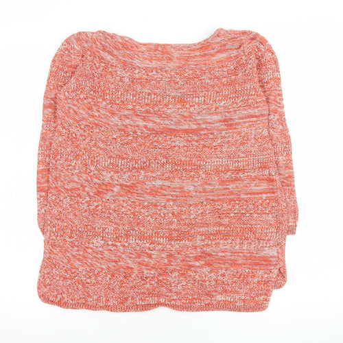 M&Co Women’s Orange Cotton Knit Jumper Size 14 Pullover