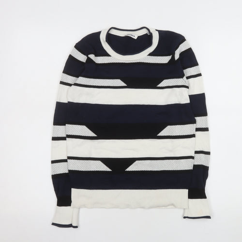 MARCS Women's Multicoloured Striped Cotton Jumper XS