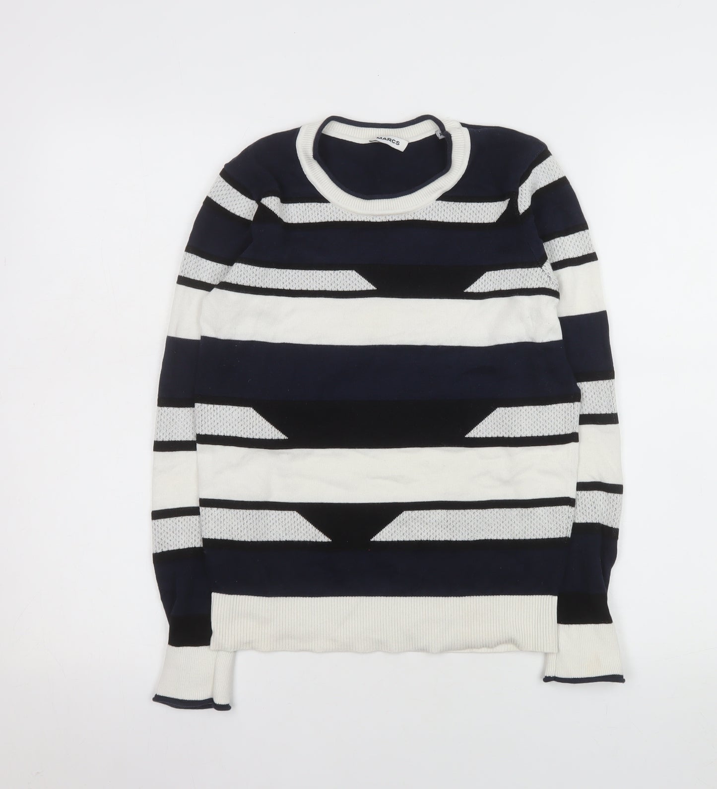 MARCS Women's Multicoloured Striped Cotton Jumper XS