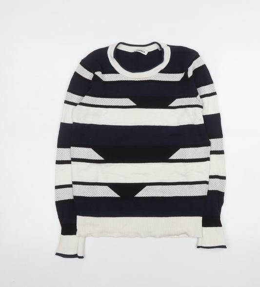 MARCS Women's Multicoloured Striped Cotton Jumper XS