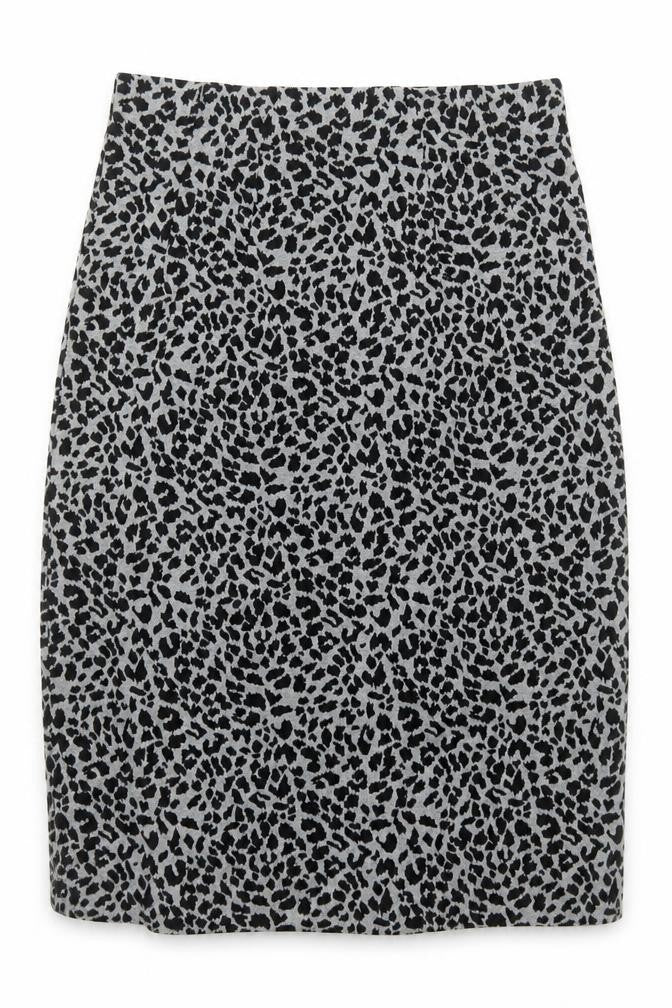 Marks and Spencer Women's Grey Animal Print Pencil Skirt Size 8