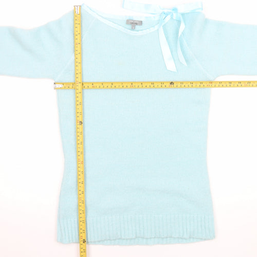 Marks and Spencer Per Una Women’s Blue Bow Knit Jumper Size 16