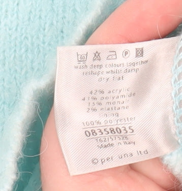 Marks and Spencer Per Una Women’s Blue Bow Knit Jumper Size 16