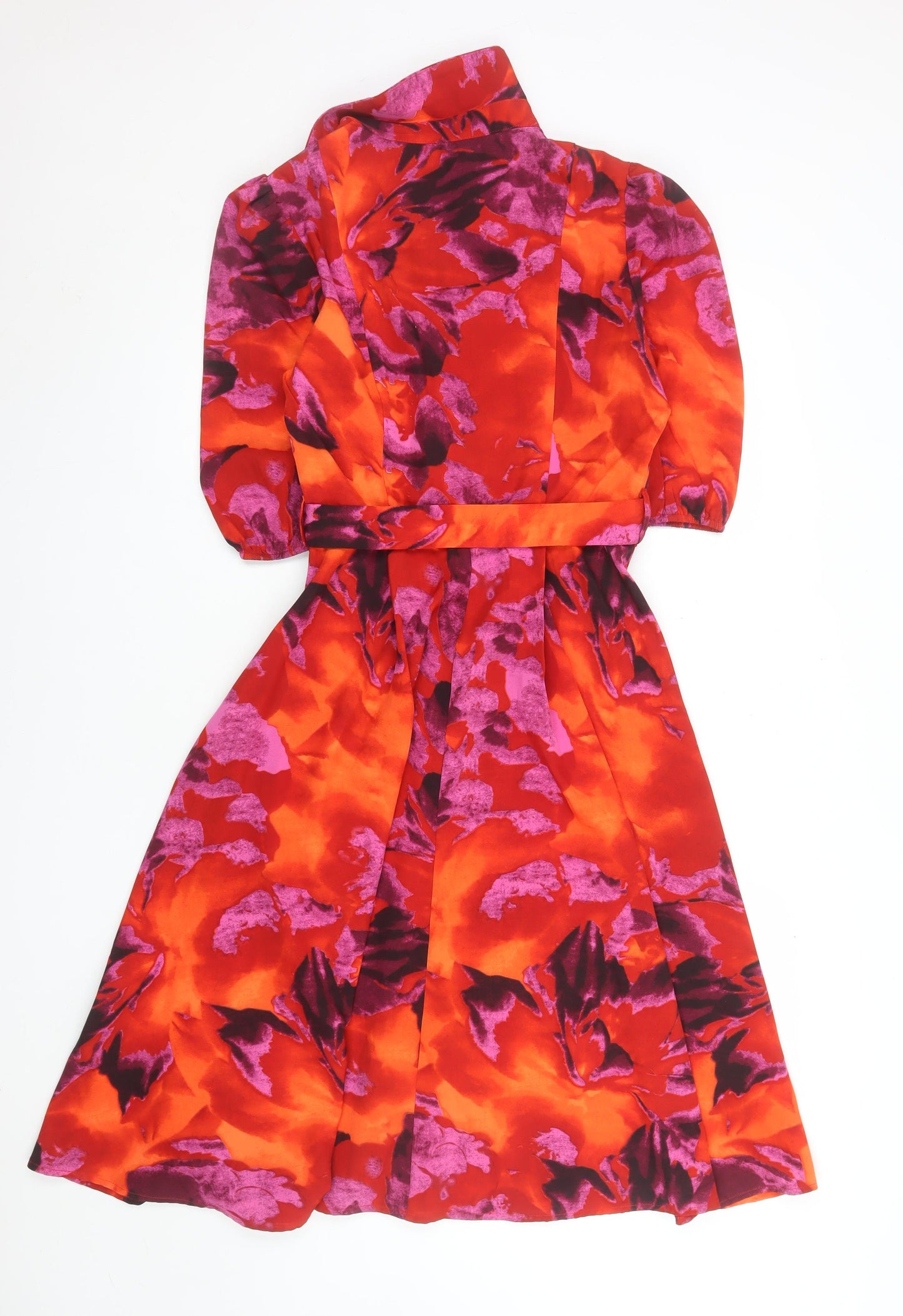 Girl In Mind Women's Multicoloured Floral Fit & Flare Dress Size 10
