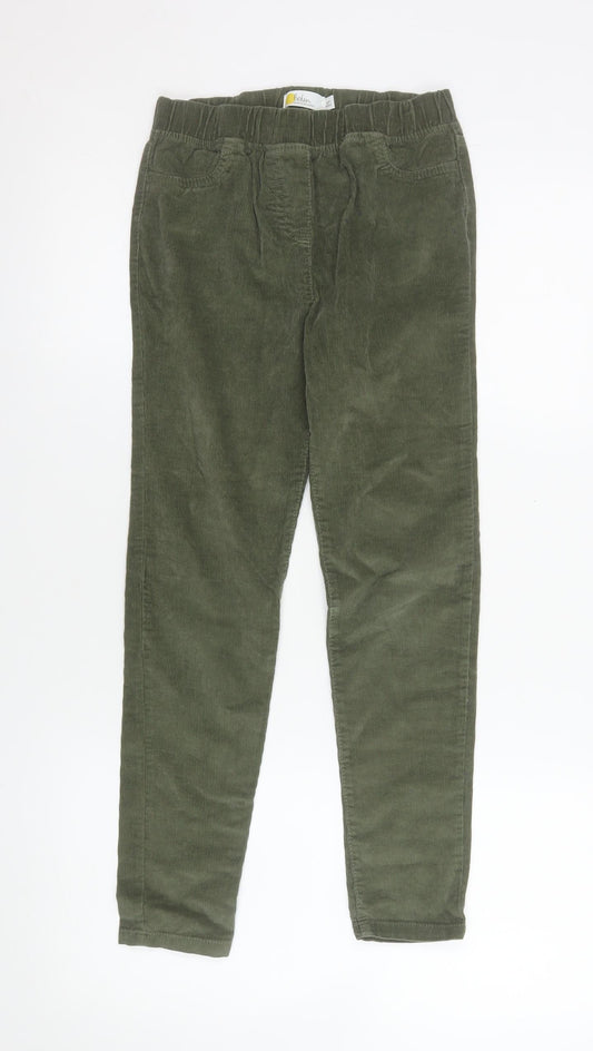 Boden Girls Green Corduroy Jegging Trousers 10 Years Elastic Waist