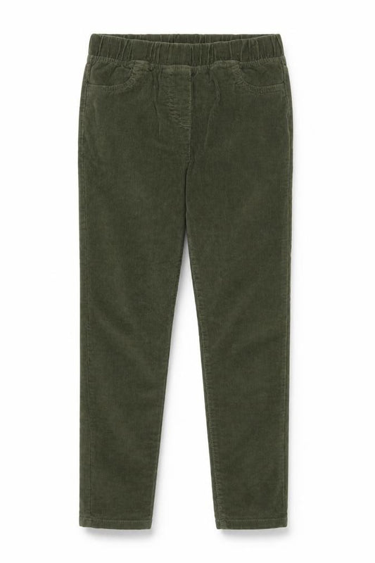 Boden Girls Green Corduroy Jegging Trousers 10 Years Elastic Waist