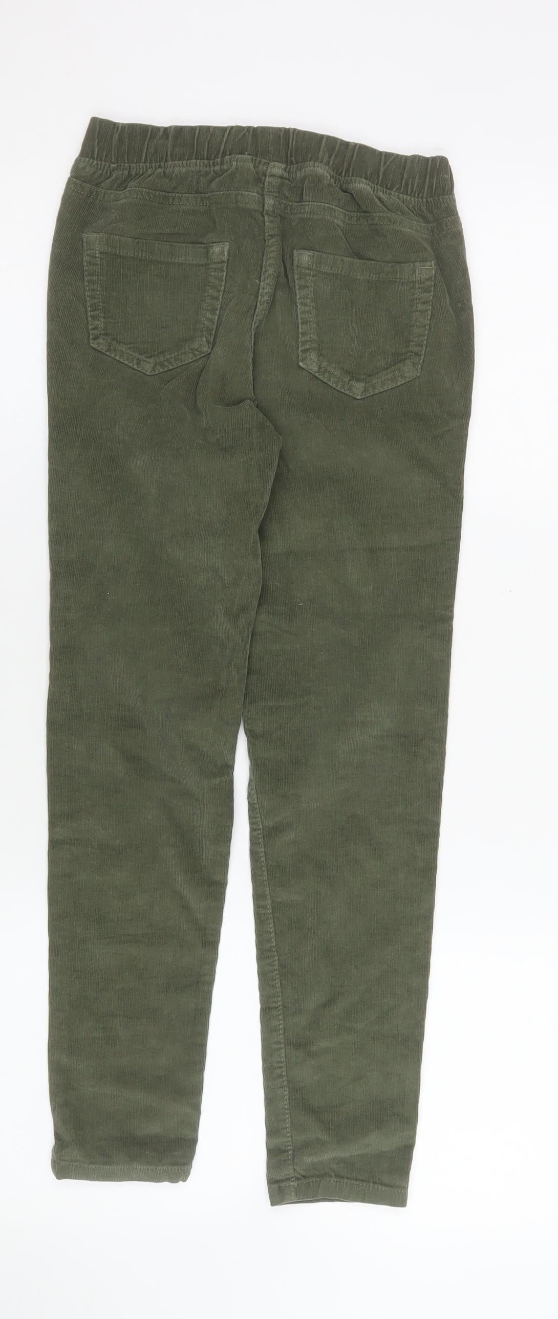 Boden Girls Green Corduroy Jegging Trousers 10 Years Elastic Waist