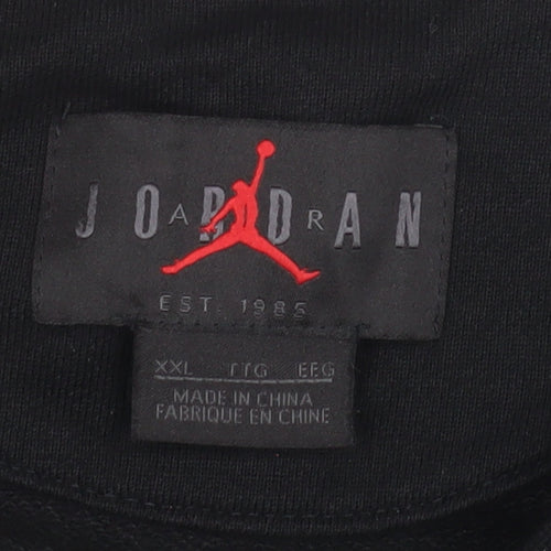 Jordan Men's Black 2XL Crew Neck Pullover Sweatshirt