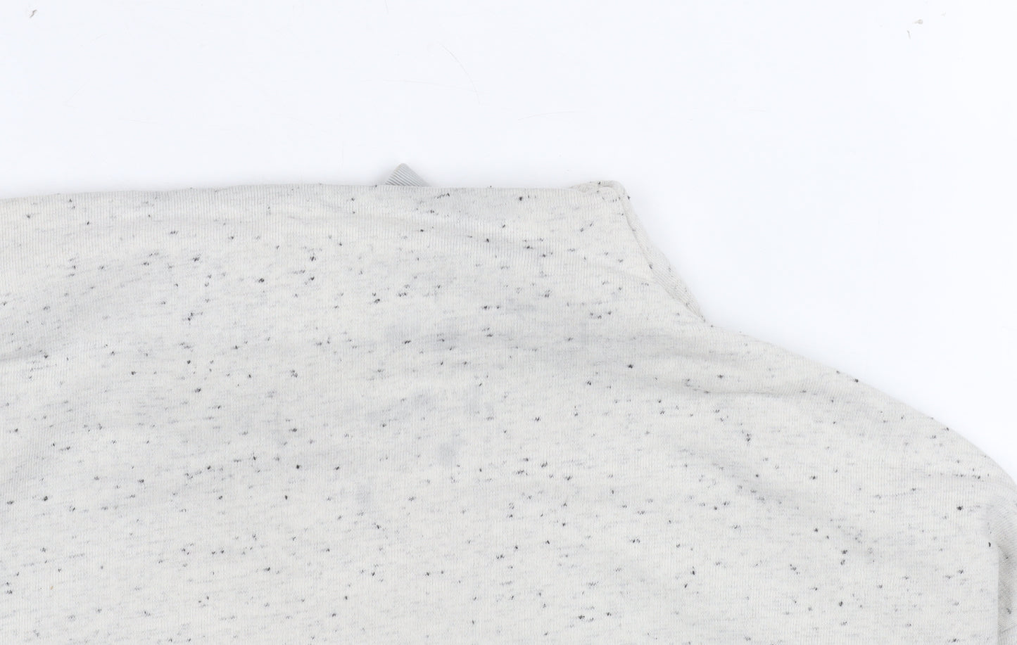 COS Women’s Grey Speckled Bow Neck Pullover Sweatshirt Size 12